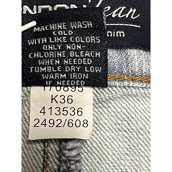 London Jean Mini Skirt Womens 12 Denim Ruffle Lace Boho Festival Embroidered - Picture 8 of 10